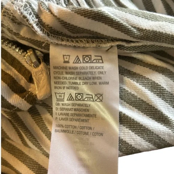 NWOT D & Co. Denim + Company Peplum Striped Jacket, (see descrip. Measurements) - Picture 4 of 4